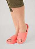 Ribbed Slip On Slides