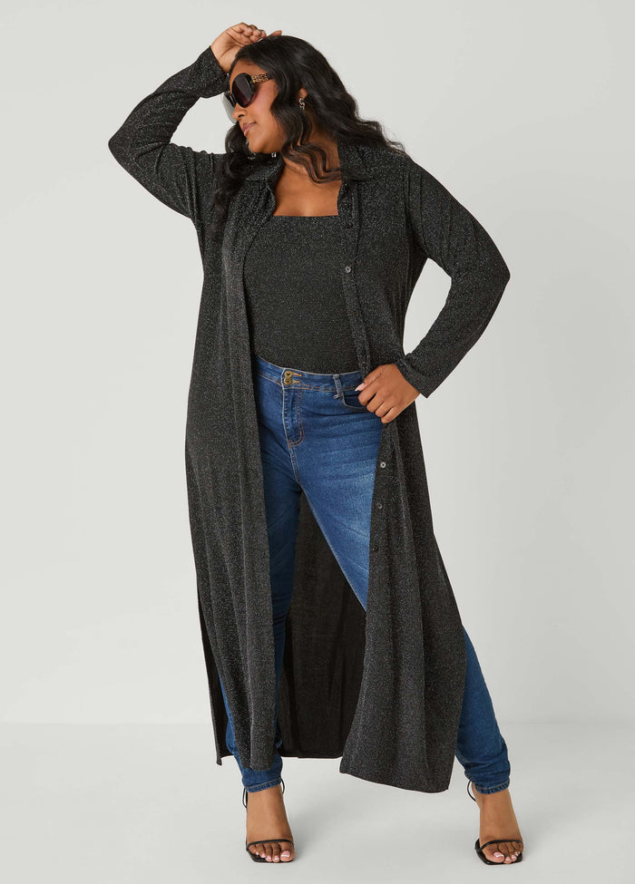 Ruched Metallic Tube Top