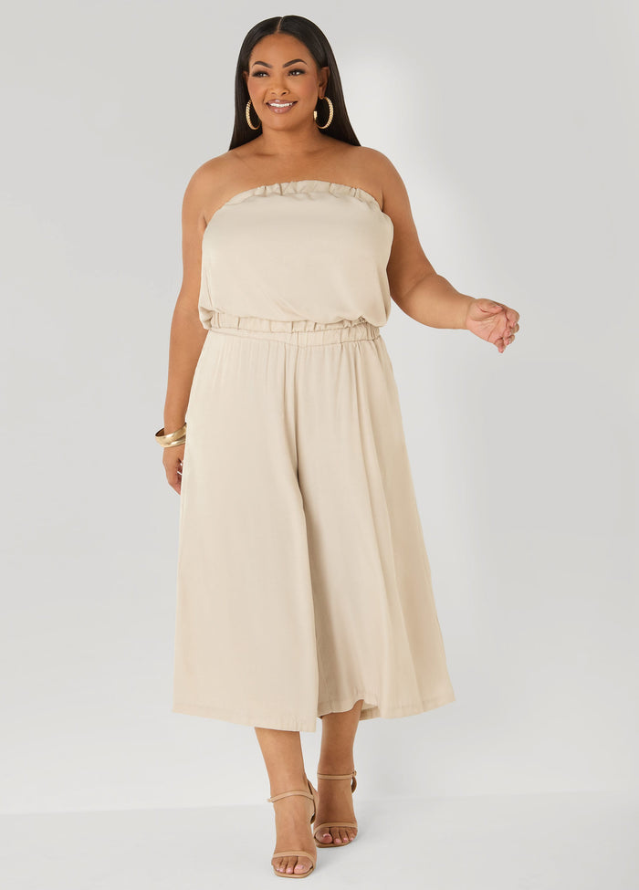 Sage Green Wide Leg Culottes