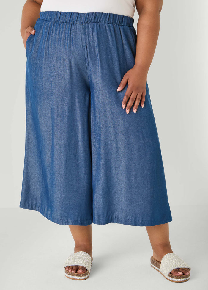 Sage Green Wide Leg Culottes
