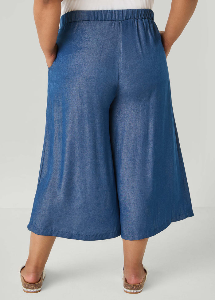 Sage Green Wide Leg Culottes