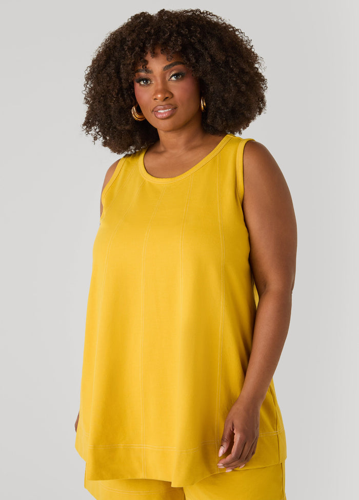 Seam Detailed Swing Top