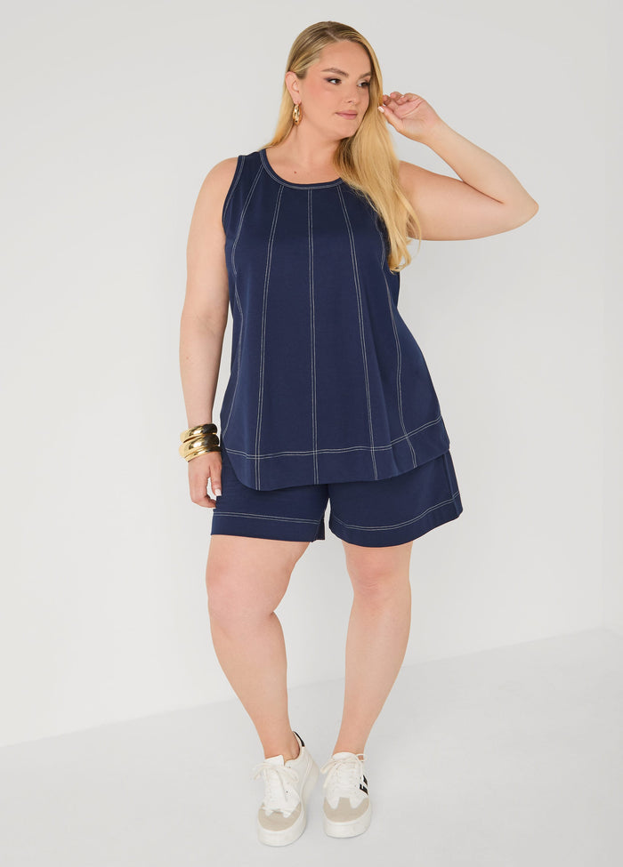 Seam Detailed Swing Top