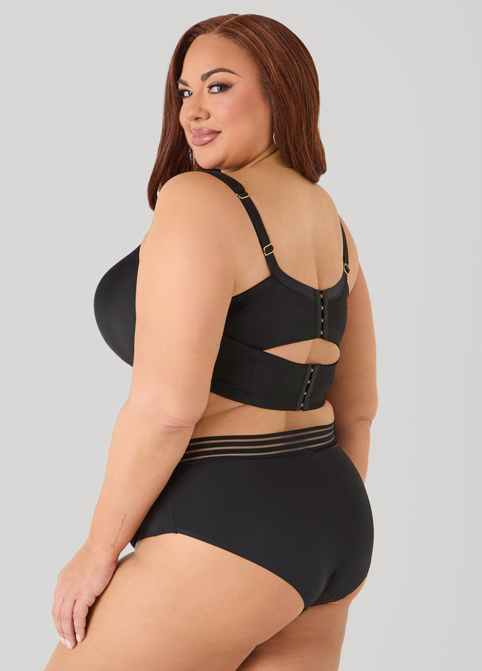 Sheer Waist Microfiber Briefs