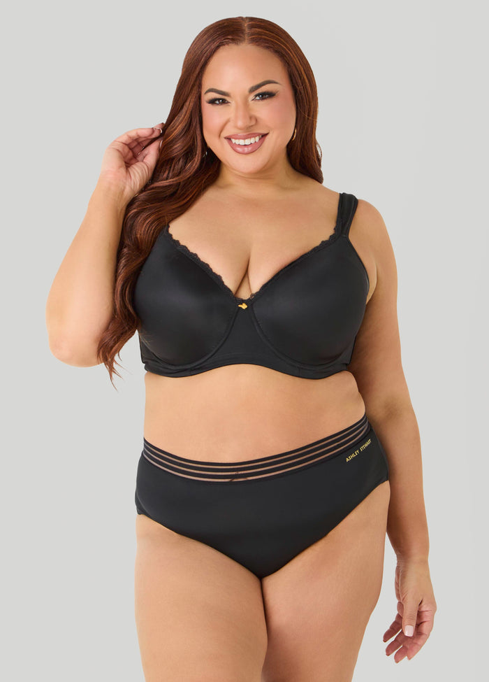 Sheer Waist Microfiber Briefs