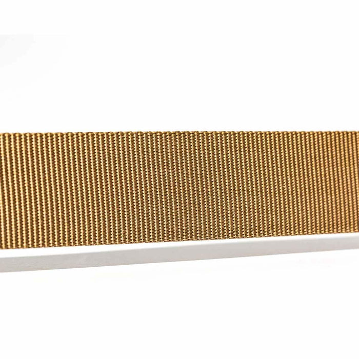 GORUCK coyote brown belt strap durable nylon webbing close-up on white background