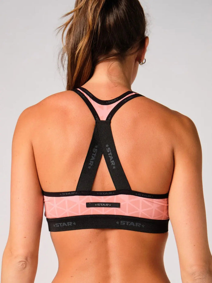STAR Meteorite Legacy Racerback Top performance sports bra, classic design.