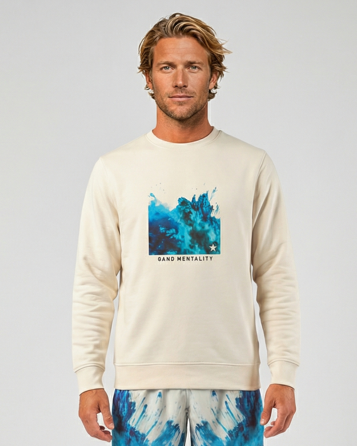 STAR Signature Print Crewneck - Sustainable Unisex Recycled Sweatshirt