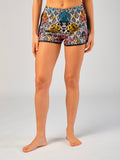 STAR Sirius women's beach volleyball shorts in black, featuring Sand-Off technology and athletic fit.