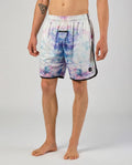Front view of STAR Beachwear Stellar Haze technical beach volleyball shorts.