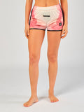 STAR Virgo women's beach volleyball shorts in black, featuring Sand-Off technology and athletic fit.