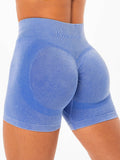 Stonewash Scrunch Seamless Shorts - Indigo Stonewash Clothing Ryderwear