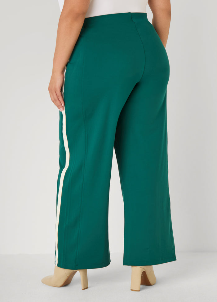 Striped Wide Leg Track Pants
