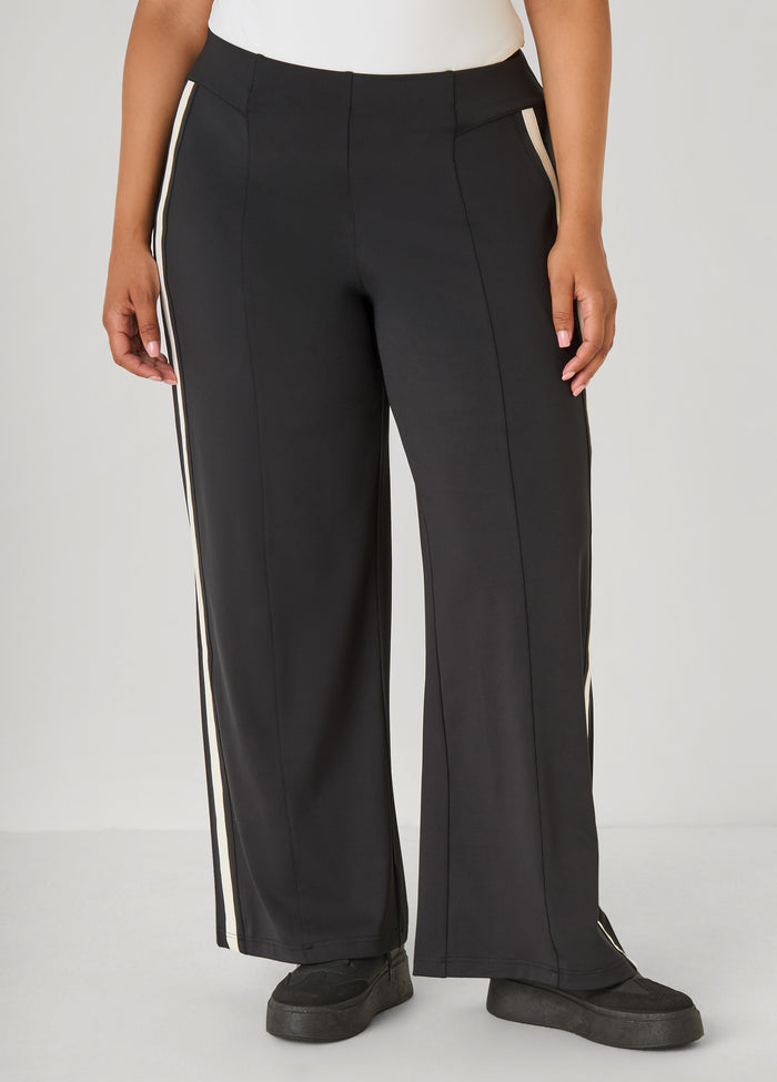 Striped Wide Leg Track Pants