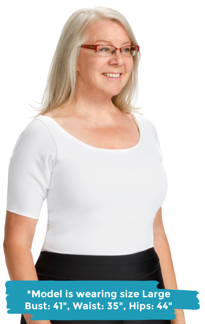 Style 915, Compression T Shirt - Compression for Underarm, Upper Chest, Abdomen and Back