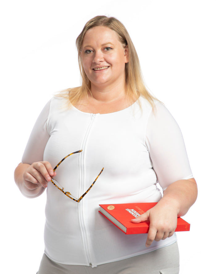 Style 960, Andrea Compression Shirt with Sleeves and Sewn in Axilla Pads