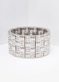 Textured Silver Tone Bracelet