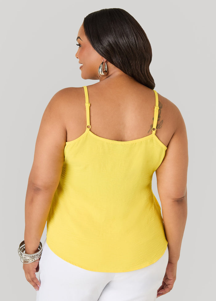 Textured V Neck Cami
