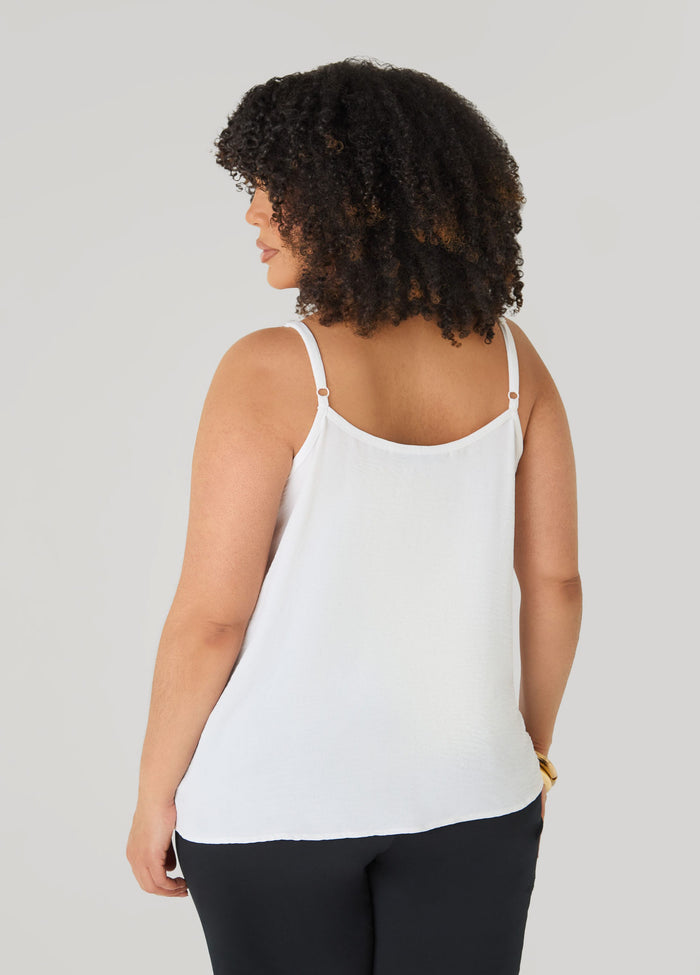 Textured V Neck Cami