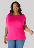 Plus Size The Basic Crewneck Jersey Tee