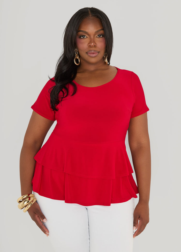 Tiered Peplum Top