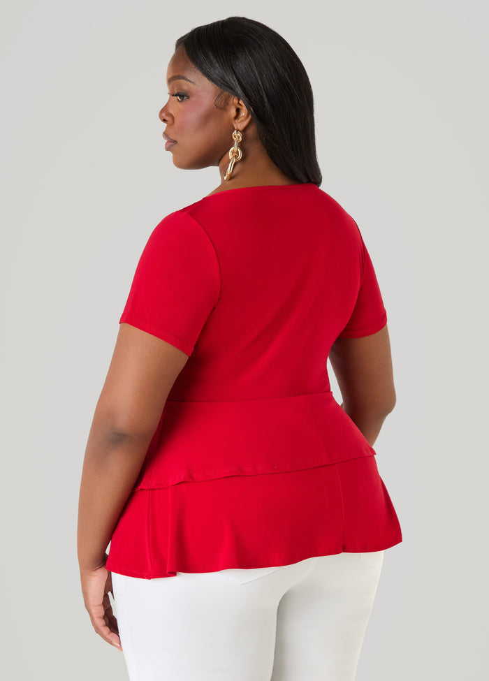 Tiered Peplum Top
