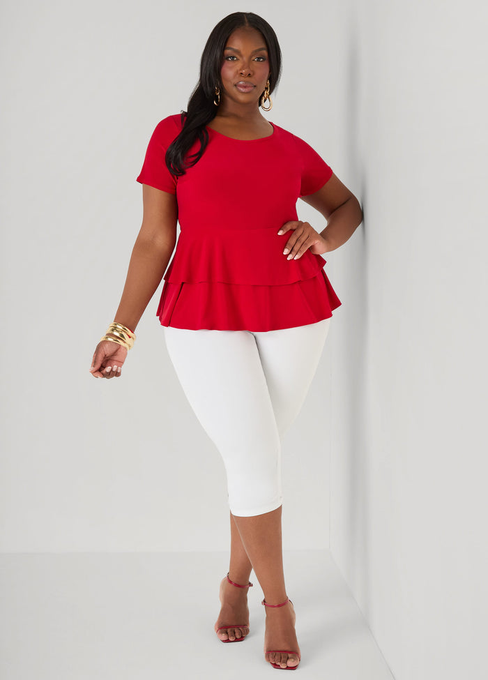 Tiered Peplum Top