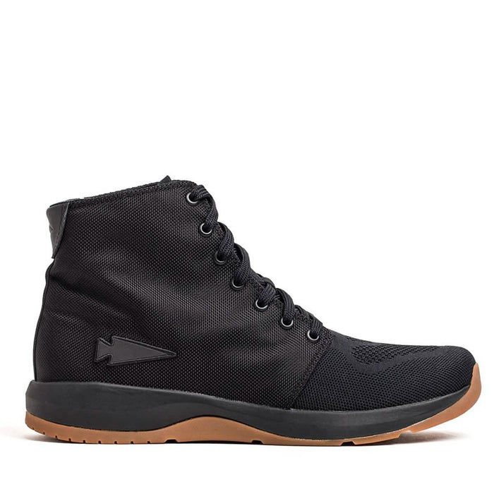GORUCK Ballistic Trainer Mid black sneaker with gum sole, rucking gear footwear