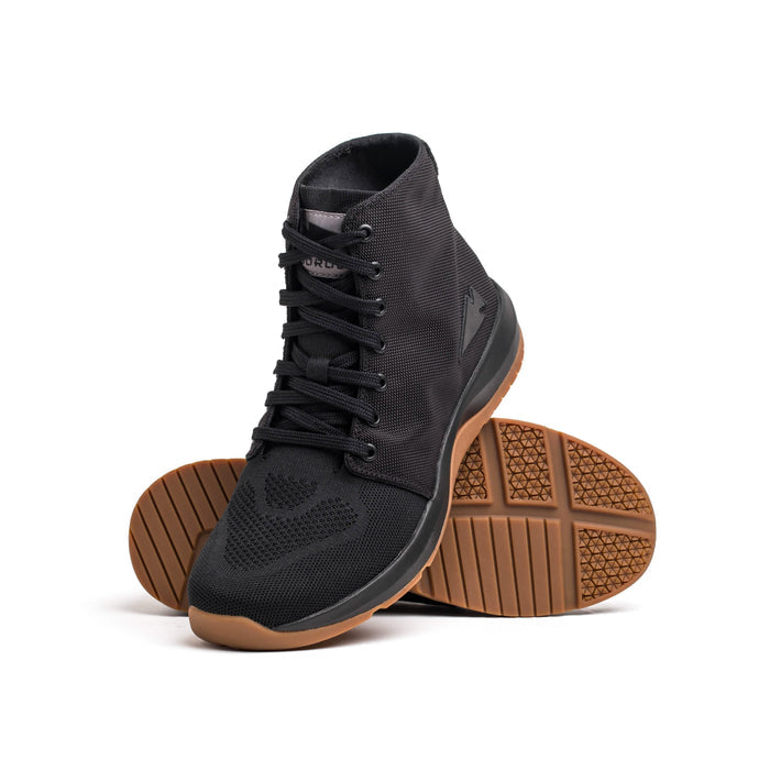 GORUCK Ballistic Trainer Mid black rucking shoe with gum sole, durable outdoor footwear